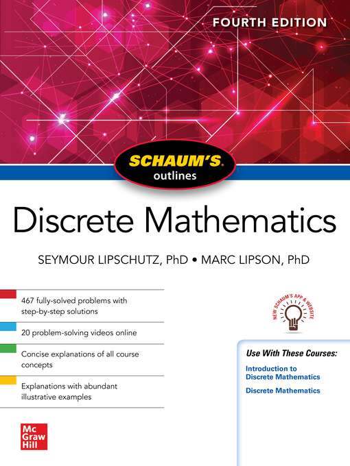 Title details for Schaum's Outline of Discrete Mathematics by Seymour Lipschutz - Wait list